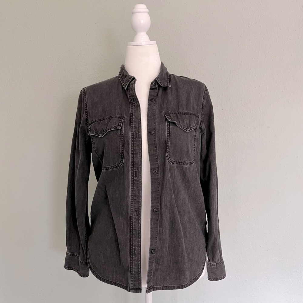 Madewell Denim Button-Up Shirt Lunar Wash Women’s M